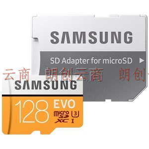 三星（SAMSUNG）128GB TF（MicroSD）存储卡 U3 4K EVO升级版 高速内存卡 手机平板电脑扩容卡 读速100MB/s