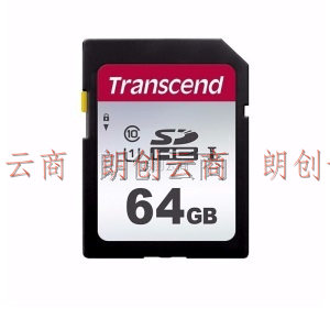 创见（Transcend）SD存储卡U3 C10 V30 95M/S 佳能索尼尼康单反微单相机内存卡 300S系列 4K高清摄录 32GB