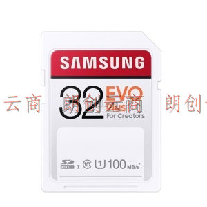三星（SAMSUNG）32GB 高速SD存储卡 U1 C10 4K EVO Plus内存卡 全高清数码相机卡单反微单卡 读速100mb/s