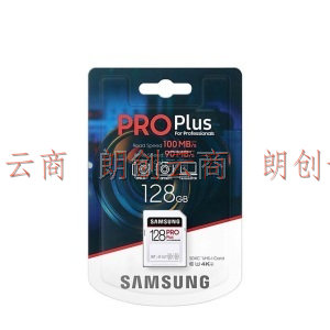 三星（SAMSUNG）128GB SD存储卡 4K U3 Class10 PROPlus内存卡 读速高达100mb/s写速90mb/s专业相机卡单反卡