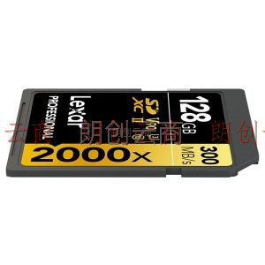 雷克沙（Lexar）128GB 读300MB/s 写260MB/s SDXC UHS-II U3 V90 SD高速存储卡（2000x）