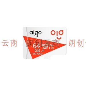 爱国者（aigo）64GB TF（MicroSD) 存储卡 T1JD 手机行车记录仪摄像内存卡