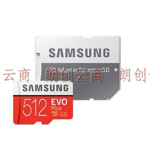 三星（SAMSUNG）512GB TF（MicroSD）存储卡U3 C10 4K EVO升级版+内存卡 读速100MB/s 写速90MB/s 赠SD适配器