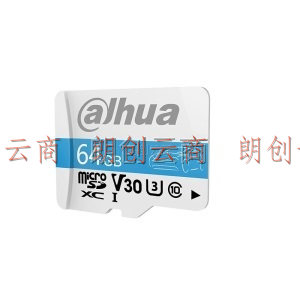 大华（Dahua） TF64G（MicroSD）存储卡 V100系列 4K U3 C10 A1 V30 95MB/S 高速内存卡 行车记录仪卡