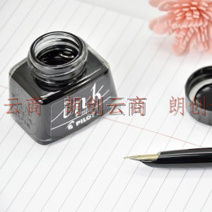  百乐（PILOT）非碳素墨水 不堵笔钢笔墨水30ml 黑色INK-30-B原装进口