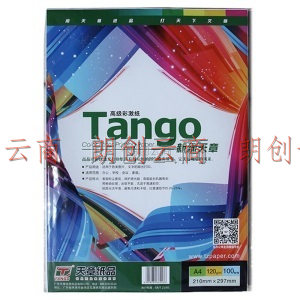 天章(TANGO)新绿天章120gA4彩激纸 加厚a4数码打印彩印纸高级彩色激光打印纸 100张/包