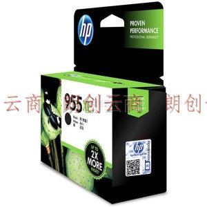 惠普（HP）955XL 墨盒 适用hp 8210/8710/8720/7720/7730/7740打印机 xl大容量黑色墨盒