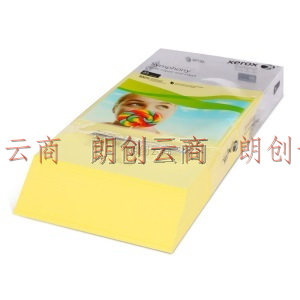 施乐（Xerox）黄色 80g A4 彩色复印纸 500张/包(500张)