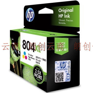 惠普（HP）804原装墨盒 适用hp 6220/6222/7120/7820/Tango打印机 大容量彩色墨盒