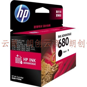 惠普（HP）680 墨盒 适用hp 2138/2677/3636/3638/3838/3776/3777/3778/4678/5078/5088打印机 黑色墨盒
