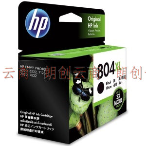 惠普（HP）804 墨盒 适用hp 6220/6222/7120/7820/Tango打印机 大容量黑色墨盒