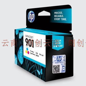 惠普（HP）901原装墨盒 适用hp Officejet J4580/J4660/4500 打印机 彩色墨盒