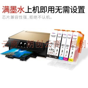 艾宝PGI-880黑色墨盒 适用佳能TS6180 TS8380 TS8280 TS8180 TS708 TS9580 TS9180 TS6280 TS8580 CLI-881