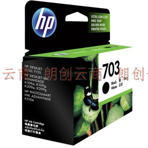 惠普（HP）CD887AA 703号黑色墨盒（适用DJ F735 D730 K109a/g K209a/g Photosmart K510a）