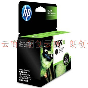 惠普（HP）959XL 墨盒 适用hp 8210/8720/7720/7730/7740打印机 955/959xl超大容量黑色墨盒