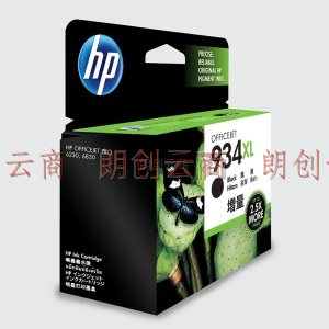 惠普（HP）934/935XL 墨盒 适用hp 6230/6820/6830打印机 xl大容量黑色墨盒