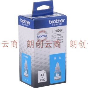 兄弟（brother）BT5009C 青色墨盒(适用于兄弟打印机DCP-T500W / DCP-T300)
