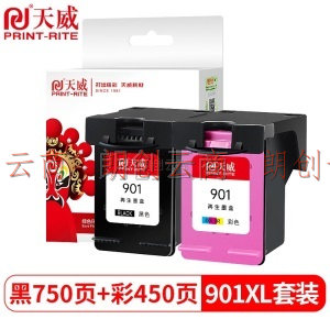 天威 HP901 墨盒 彩色套装 大容量 适用于HP Officejet J4580 J4660 J4680 J4500 J4524 J4540打印机