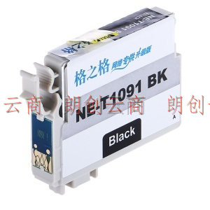 格之格T1091墨盒 适用爱普生ME30 ME300 ME70 360 600F打印机NE-T1091BK黑色墨盒