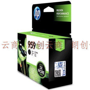 惠普（HP）959XL 墨盒 适用hp 8210/8720/7720/7730/7740打印机 955/959xl超大容量黑色墨盒
