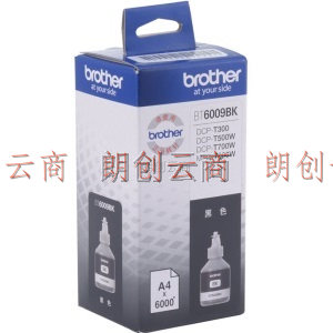 兄弟（brother）BT6009BK 黑色墨盒(适用于兄弟打印机DCP-T500W / DCP-T300)