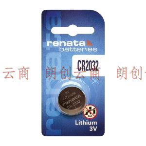  瑞纳达（RENATA）纽扣电池CR2032 3v锂电池 汽车钥匙电池 手表/遥控器等