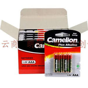 飞狮（Camelion）碱性电池 干电池 LR03/AAA/7号 电池 48节 鼠标/键盘/血压计/血糖仪/玩具/遥控器