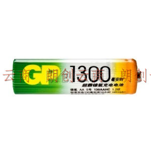 超霸（GP）镍氢5号1300mAh充电电池4粒装 适用于游戏柄/遥控器/相机/玩具/体重秤/血压仪/吸奶器等 五号AA