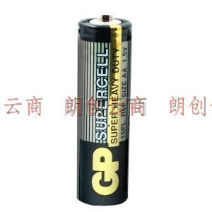 超霸（GP）5号黑超碳性电池干电池40粒装 适用于闹钟/遥控器/手电筒/收音机等 五号AAR6P