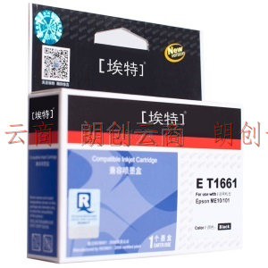 埃特（elite_value） E T1661 黑色墨盒 (适用爱普生 ME10/101)