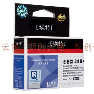埃特（elite_value） E BCI-24 黑色墨盒 (适用佳能 i255/i355/MP110/130/PIXMA iP1000/1500/2000)
