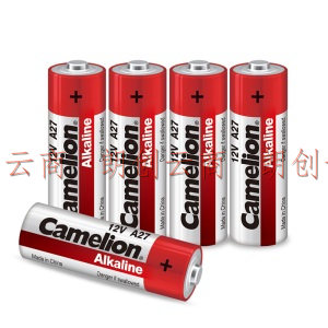 飞狮（Camelion）超强碱性遥控器电池12V A27-BP5 5粒卡装
