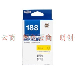 爱普生 EPSON188墨盒 WF-7111 WF7621 WF7218 WF7728 WF3641 T1884黄色 墨盒