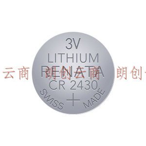  瑞纳达（RENATA）纽扣电池CR2430 3v锂电池 汽车钥匙电池  进口