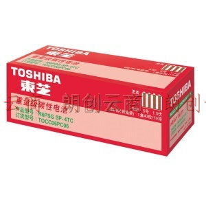 东芝 TOSHIBA 5号碳性电池干电池40节装  适用于闹钟/玩具/遥控器/挂钟 AA