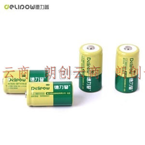德力普（Delipow）2号充电电池 C型大容量2000mAh二号电池充电套装 适用于燃气灶/热水器 4节2号充电电池