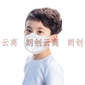 一期一会ichigo ichie 儿童白色口罩一次性独立装三层防护透气防飞沫男女学生10枚装