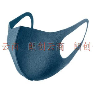 PITTA MASK口罩 防花粉灰尘防晒口罩 深蓝色3枚/袋 标准码可清洗重复使用