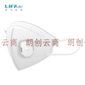 LIFAair KN95口罩 独立包装 专业防护 带呼吸阀 防细菌防飞沫防雾霾防粉尘 不憋闷低吸阻 LM98W+ 10只装