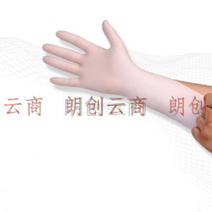 爱马斯(AMMEX)一次性手套乳胶加厚橡胶食品清洁检查防水防滑工作防护厨房劳保薄手套TLFCMD46100大码