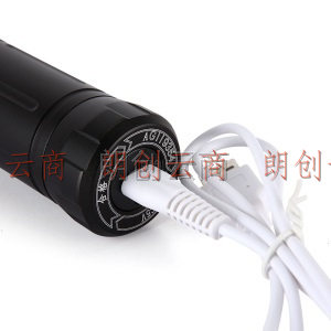 康铭（KANGMING）LED铝合金强光手电筒充电式锂电池户外手电 KM-H03
