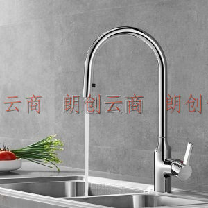 恒洁(HEGII)厨房水龙头 抽拉式菜盆水槽龙头 多功能健康水龙头（含进水软管）HMF903-412
