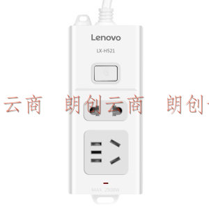 联想（lenovo）插座插排插线板插座转换器 总控开关1.8米LX-H521