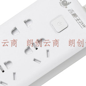 吉顺（jishun）H16U 全长1.8米 /智能USB插座/插线板6插位/3位5孔/3位2孔/3USB 白色