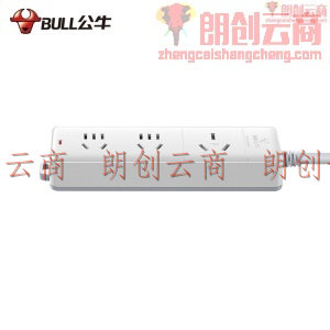 公牛（BULL）大功率16A插座/插线板/插排/排插/接线板 3位无开关全长3米大功率16A插座