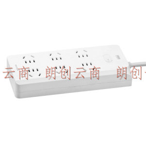 SANWA SUPPLY 多口安全插座 多孔插线板 带USB接口 220v 6插口 白色 TAP-C6-30