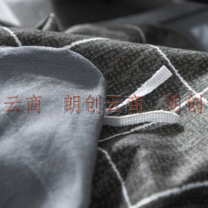 南极人NanJiren 床上用品100%全棉双人四件套 1.5/1.8米床被套200*230cm 纯棉床单被套双人床品套件