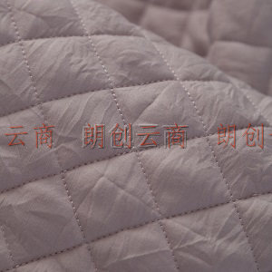 迎馨 被芯家纺 水洗棉绗缝夏被枕套三件套夏凉被空调被夏天薄被子 适用1.5米床 浅灰