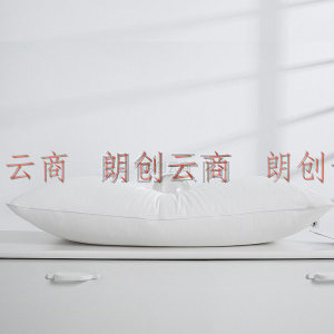安睡宝（SOMERELLE）枕芯 高弹透气纤维枕头 舒适酒店枕 全棉面料 舒芯可水洗 白色