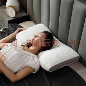 环鼎枕头纤维枕单人睡眠枕护颈学生颈椎枕头成人枕芯家用颈椎枕 二代SPA波浪枕